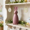 thumbnail image 5 of Easter Decorations Wooden Vintage Style Rabbit Figurine Ornament Available in Four Colors for Shelf Mantel Display, 5 of 6