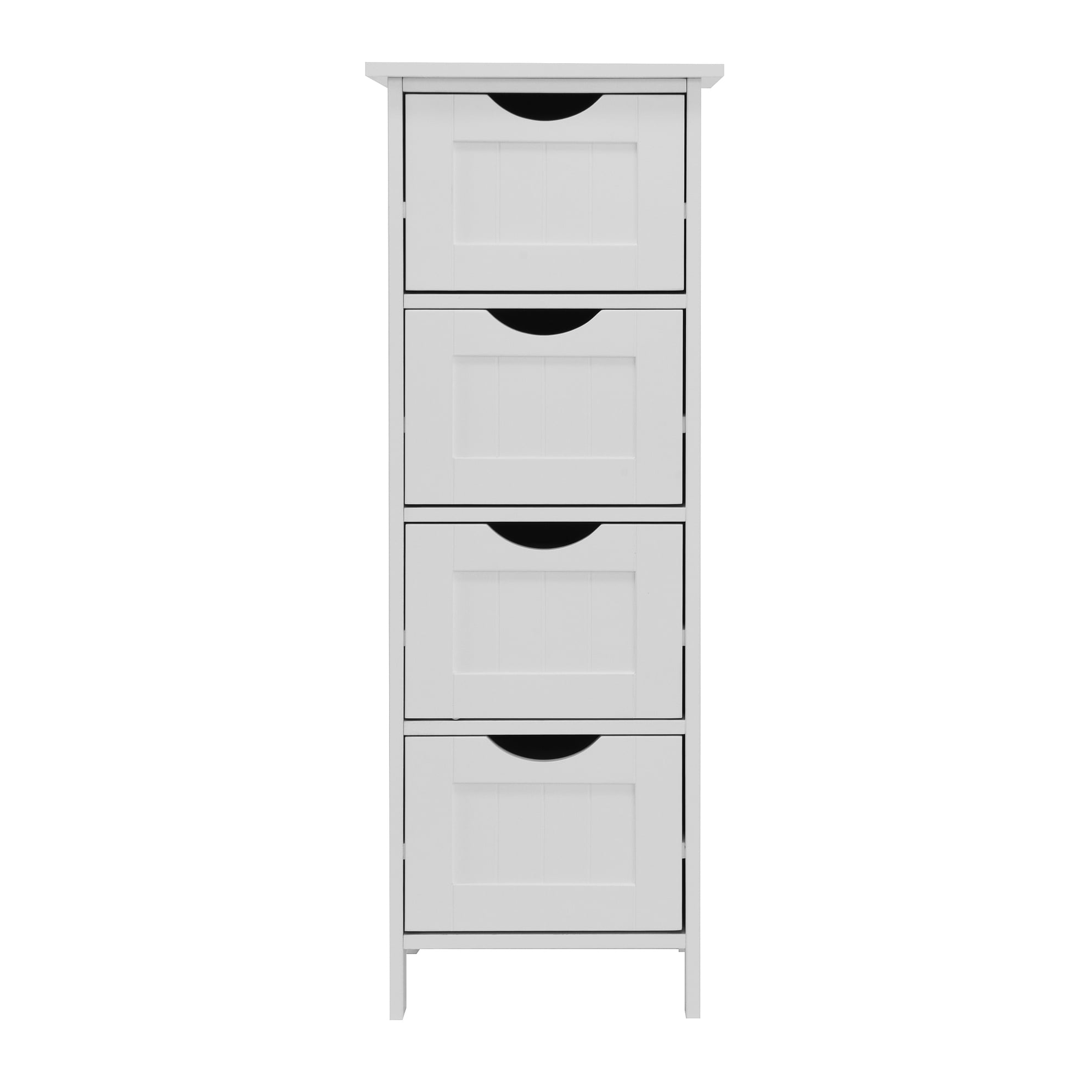 Noble House 32.3" Bathroom Storage Cabinet with Drawers, Freestanding MDF Organizer, White