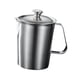 thumbnail image 4 of Jarra medidora grande de acero inoxidable con tapa, accesorio para espumar leche 1500 ml, 4 of 9