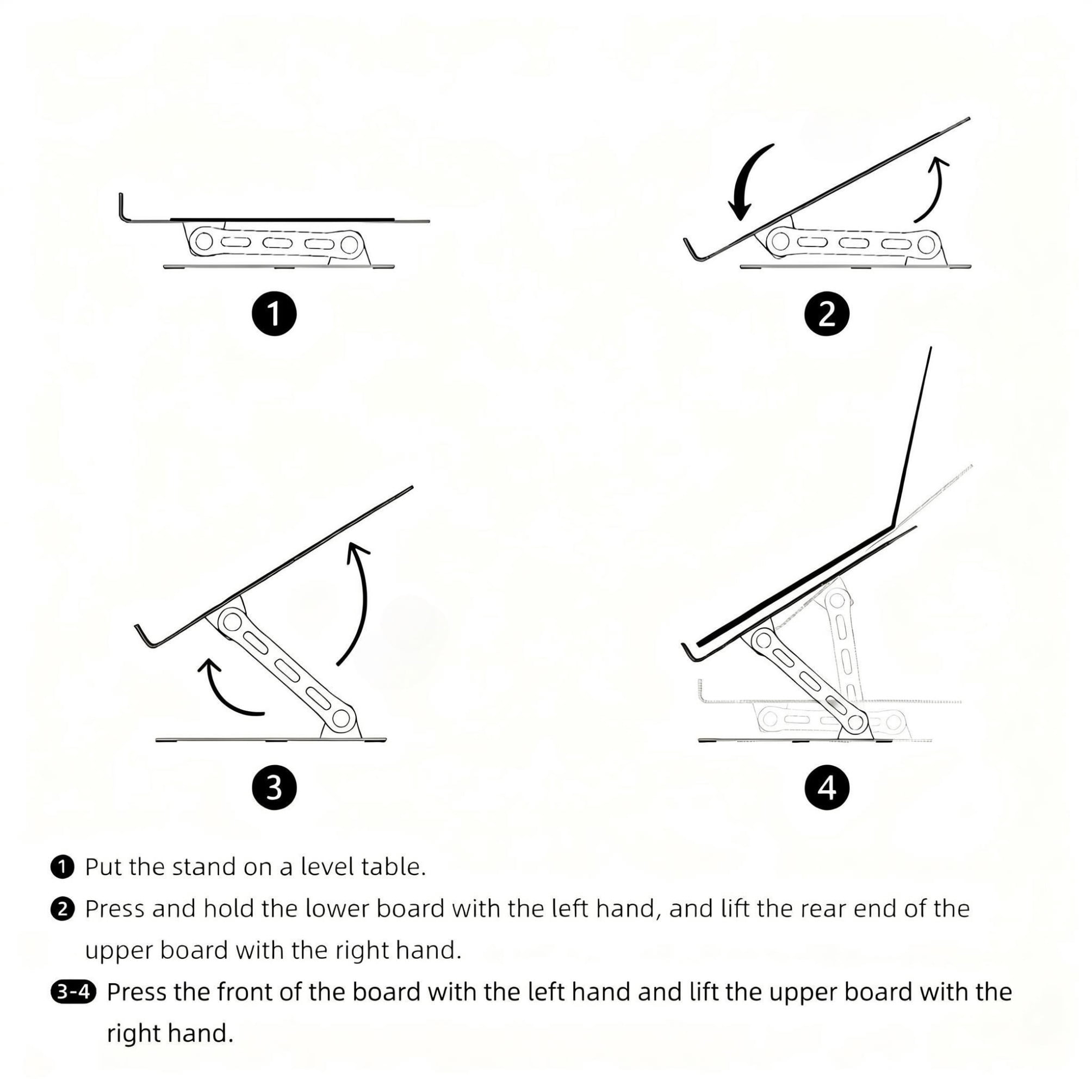 Beloadence Laptop Stand for Desk, Computer Stand with 360 Rotating Base, Fits 10-15.6"