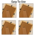 thumbnail image 3 of 100 Sets Small Triangle Ring Steel Picture Hangers with Screws Picture Frame Triangle Hook with Transparent Box Picture Frames Picture Hang Single Hole Lifting Ring for Hanging Clock Photos, 3 of 5