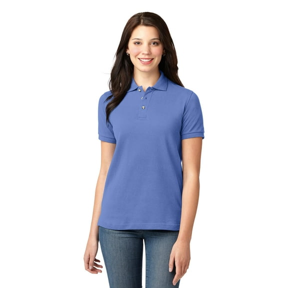 Port Authority Women's Heavyweight Cotton Pique Polo. L420