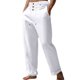 thumbnail image 1 of Pantalones de lino de cintura alta para hombre: pierna recta, cordón, primavera-otoño, mezcla de lino (S-XXXL), comodidad informal para la playa, 1 of 8