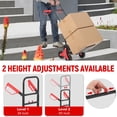 thumbnail image 4 of Stair Climbing Hand Trucks, 2 in 1 Stair Climbing Dolly 330 LBS, Foldable Stair Dolly with 6 Rubber Wheels & Telescoping Handle, 4 of 7