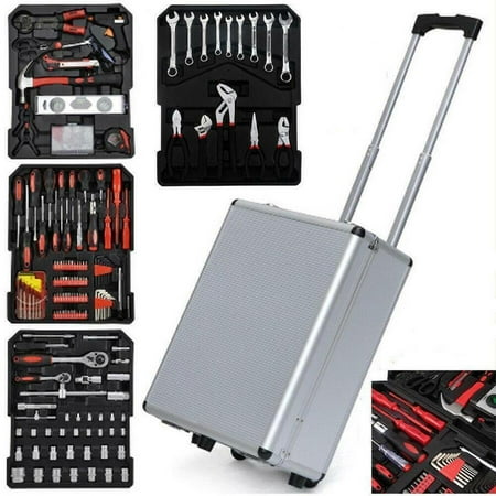 

Mechanics Tool Kit Wrenches Socket with Trolley Case Box Organize 799 PCS