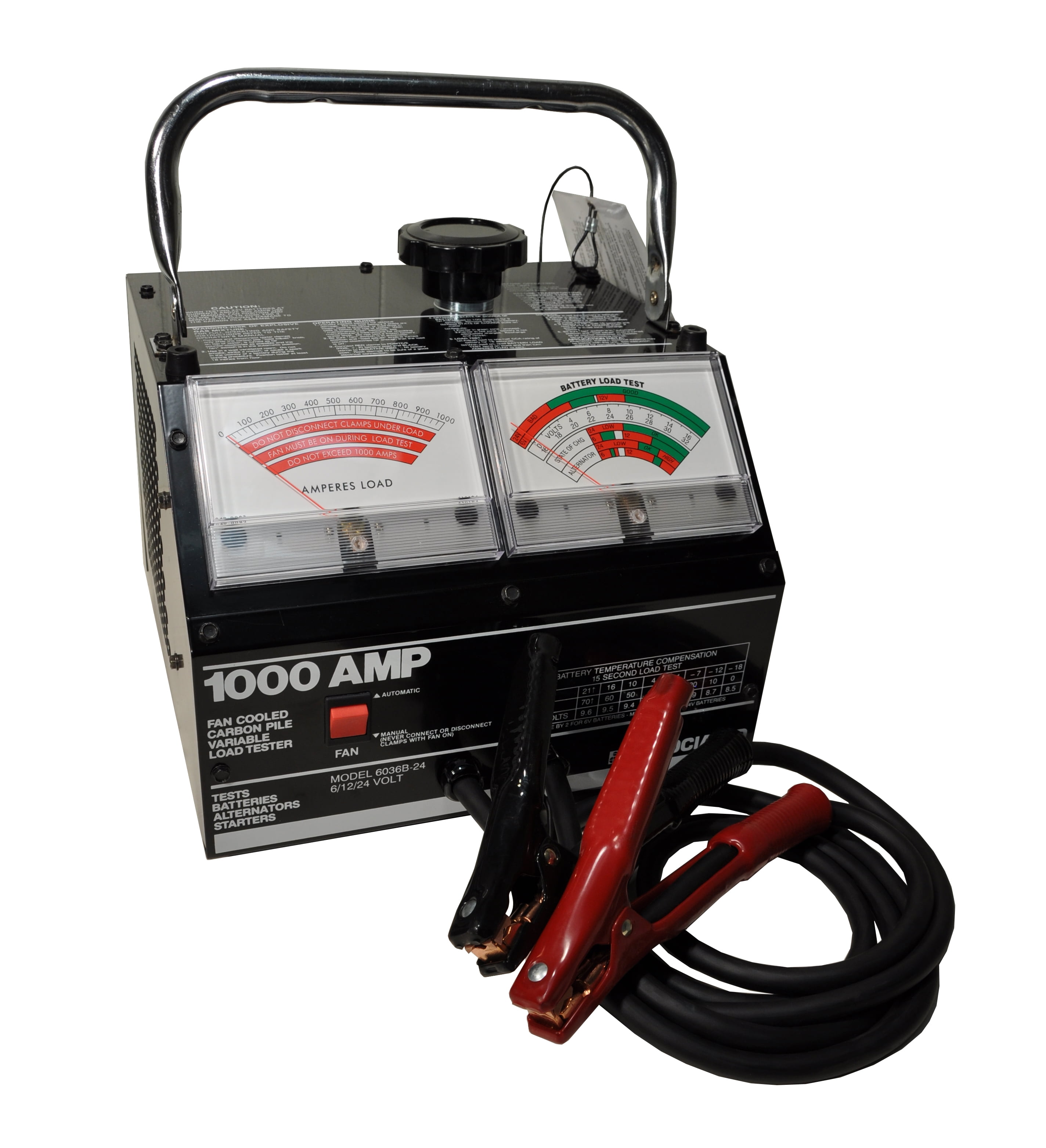 Associated 6036B-24 - Carbon Pile Load Tester, 6/12/24V 1000A - Walmart