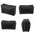 thumbnail image 5 of Unique Bargains 1 Pcs Makeup Bag Cosmetic Travel Bag Waterproof PU Leather Case Makeup Bag for Women L Size Black, 5 of 6