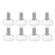 thumbnail image 1 of Patas de nivelación para muebles, paquete de 20, 28 x M8 x 20 mm - Perillas estriadas de rosca macho, nivelador ajustable para muebles (blanco), 1 of 5