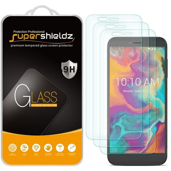 [3-Pack] Supershieldz for CoolPad Legacy SR Tempered Glass Screen Protector, Anti-Scratch, Anti-Fingerprint, Bubble Free