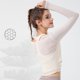 thumbnail image 4 of Top corto de gimnasia para mujer, camisa deportiva para Yoga, camisetas ligeras de manga larga, camisetas de entrenamiento de malla, cubierta de secado rápido, blusa de Fitness, chaqueta, 4 of 5