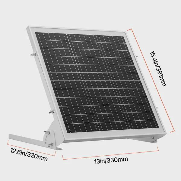 BENGPAOBA-20W 12V Solar Battery Trickle Charger - Mono Solar Panel with Built-in MPPT Controller & Adjustable Mount Bracket, IP65 Waterproof - Ideal for Cars, Boats, RVs, Trailers & Roofs