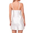 thumbnail image 4 of VISgogo Faldas de noche de verano para mujer, costura de encaje, correa de espagueti, cuello en V, espalda descubierta, vestido de dormir delgado para niñas, 5 colores VISgogo moda, 4 of 5