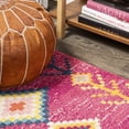 thumbnail image 6 of JONATHAN Y MOROCCAN HYPE 8 x 10 Area Rug, Tribal Love Geometric - Pink/Multi, MOH105B-8, 6 of 9