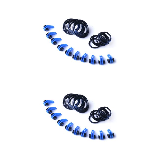 Toystoory 10 unids/set de anzuelos de pesca de plástico, soporte seguro para señuelos, accesorios para anzuelos, mantenimiento seguro para caña de azul 2piezas Toystoory CBP026332