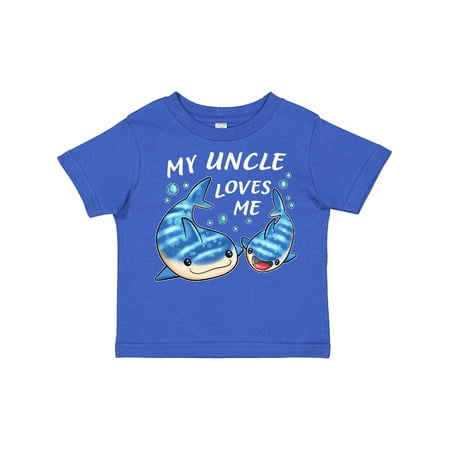 

Inktastic My Uncle Loves Me- Whale Shark Gift Toddler Boy or Toddler Girl T-Shirt