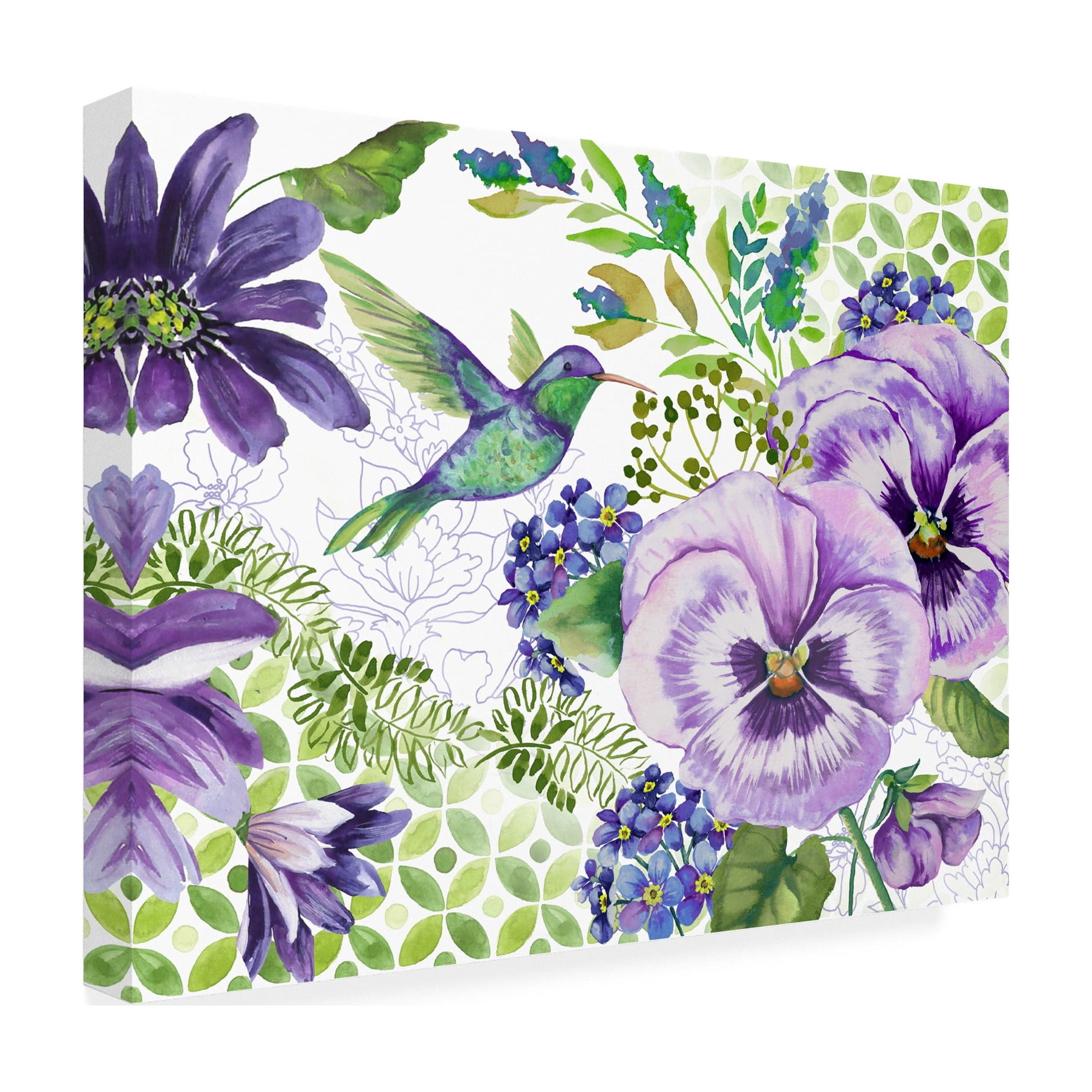 Trademark Fine Art 'Purple Passion' Canvas Art by Jean Plout