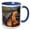 Blue/White, variant on 3drose, Africa. Tanzania. Hippopotamus Yawning in Serengeti Np., 11oz Magic Transforming Mug