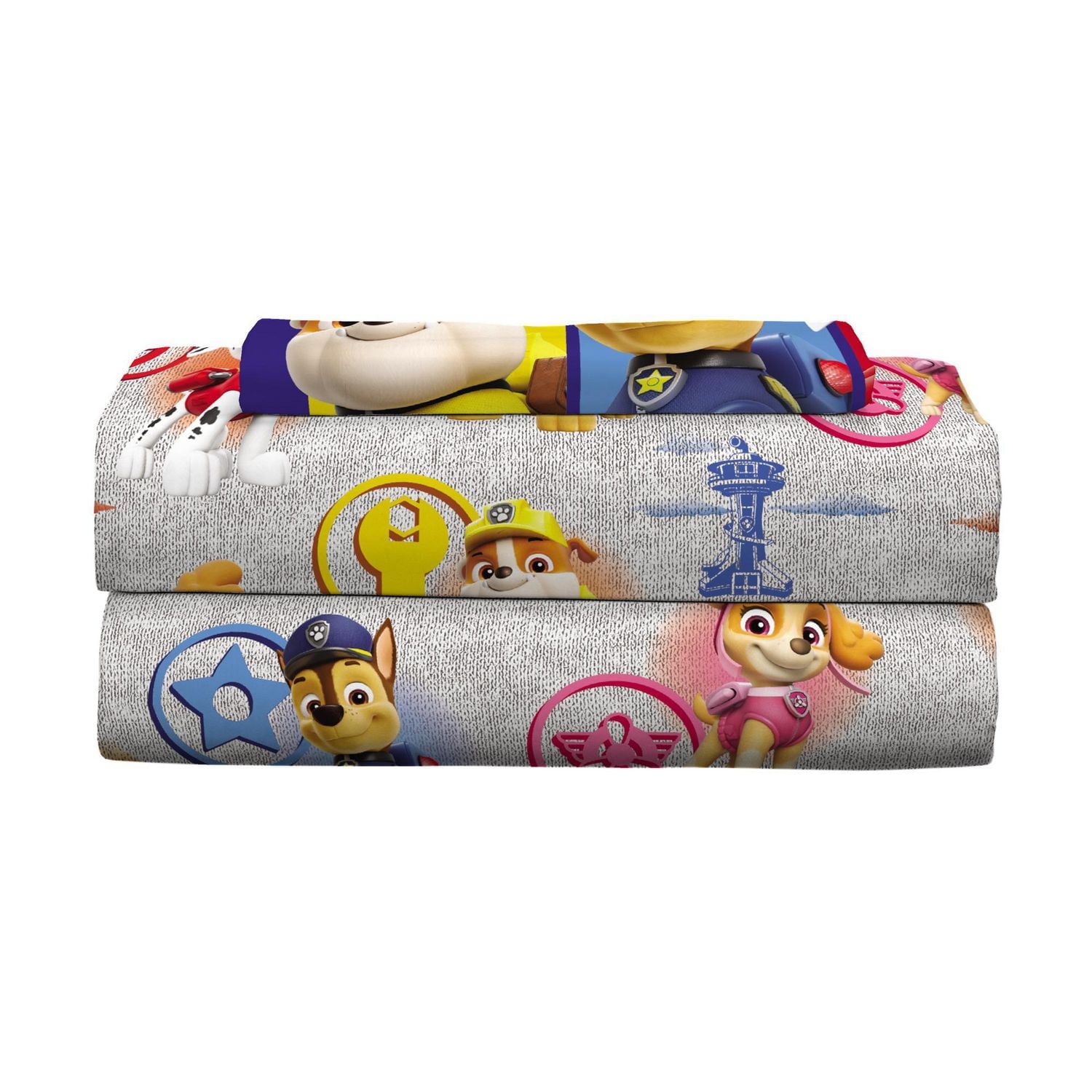 Ensemble de draps pour lit 1 place de La Pat' Patrouille Paw Patrol ensemble de draps pour lit - Single