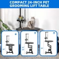 thumbnail image 5 of DEXTRUS Electric Adjustable Pet Grooming Table with Adjustable Overhead Arm and Tool Organizer and Leash Hooks, 110 lb Limit, 5 of 10
