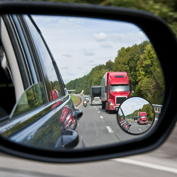 WHAMVOX 2 Pcs Blind Spot Mirrors Automotive Exterior Accessories Black