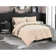 thumbnail image 1 of Mocassi 2-Piece Duvet Cover Set, 1800 Thread Count, Button Closure, Solid Color - Cooling, Breathable Material- Wrinkle, Fade, Stain Resistant, Twin/Twin XL, Cream, 1 of 5
