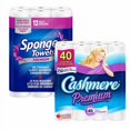 thumbnail image 1 of SpongeTowels Premium & Cashmere Premium Mix Case Variety Pack - 2-Ply, 12 Rolls x 106 Sheets, 1 of 2