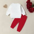 thumbnail image 3 of Gerichy Toddler Kids Baby Boy Fall Outfits 1T 2T 3T Letter Print Long Sleeve Tops Pants Winter Clothes Sets Toddler Boys Long Sleeve Valentine's Day Letter Prints T Shirt Pullover Tops Pants Outfits, 3 of 7