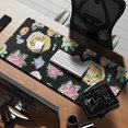 thumbnail image 2 of Long Mouse Pads for Desk,Pioneer Flower Floral Print Pattern Desk Mats on Top Of Desks, Desk Mouse Pad Extra Large with 3mm Non-Slip Base and Stitched Edge for Gaming,Office,Work,Home 35.4"x15.7", 2 of 6