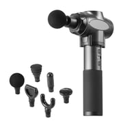 Massage Gun Deep Tissue Brushless Motor 9 Speeds 6 Heads 2500mAh 12mm Amplitude for Post-Workout Recovery