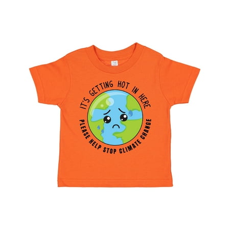 

Inktastic Climate Change It s Getting Hot in Here Sad Planet Earth Boys or Girls Toddler T-Shirt