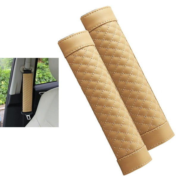 Correas de asiento de coche almohadillas de hombro para bebés, de Súper suaves los asientos de coche/silla de - beige Yotijar cubre cinturones de seguridad adultos