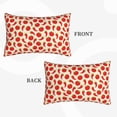 thumbnail image 2 of Sikiie Tomatoes And Chili Print Plush Pillow Cover, Wrinkle-proof and Stain-resistant Pillow Protector without Pillow Core, Home Decoration-14"x20", 2 of 6