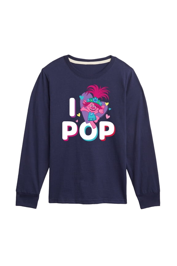 - I Love Pop Poppy - Toddler & Youth Long Sleeve Graphic T-Shirt