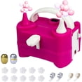 thumbnail image 1 of Electric Balloon Pump Kit, Portable Dual Nozzle Balloon Inflator with Tying Tool Flower Clips, Tape Strip, Colored Ribbon, Dot Glues, 110v 600w Air Pump for Party Birthday Decoration, 1 of 7