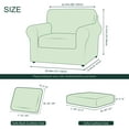 thumbnail image 2 of CHUN YI Stretch Checks Spandex Fabric Sofa Cover Non Slip Cushions Slipcover Small, Beige, 2 of 5