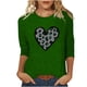 thumbnail image 3 of TaTaai Women Loose Black Top St. Patrick's Print Crew Neck 3/4 Sleeve Fashion Tee Ladies Spring Daily Wear Soft Comfortable Non-See-Through No Fading Stylish Top Gift, 3 of 7