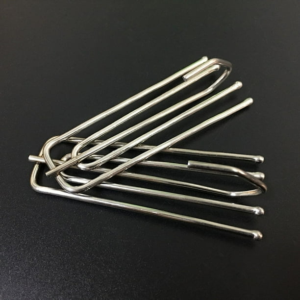 Gancho de tela de acero inoxidable, gancho de cortina, gancho de tela, horquilla de tela, gancho de cuatro garras, gancho de tela con gancho para cortina, accesorios para cortinas, accesorios