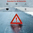 thumbnail image 2 of Warning triangles for cars, Triangle car Triangle Reflective Warning Plate Safe Parking Sign car kit with for Motor Vehicles Safety Triangle, 2 of 5