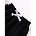 thumbnail image 3 of Newborn Baby Boy Solid Color Drawstring Pants with Pocket Casual and Sports Clothes Infant Fall Winter Sweatpants, 3 of 5