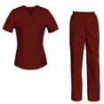 thumbnail image 1 of Women's Scrubs Set Scrub Top and Pants Scrubs Set, 1 of 3