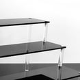 thumbnail image 3 of 2/3 Layer Character Models Toys Riser Display Rack Stand Conutertop Desktop Black 40cm 3 Tier, 3 of 4