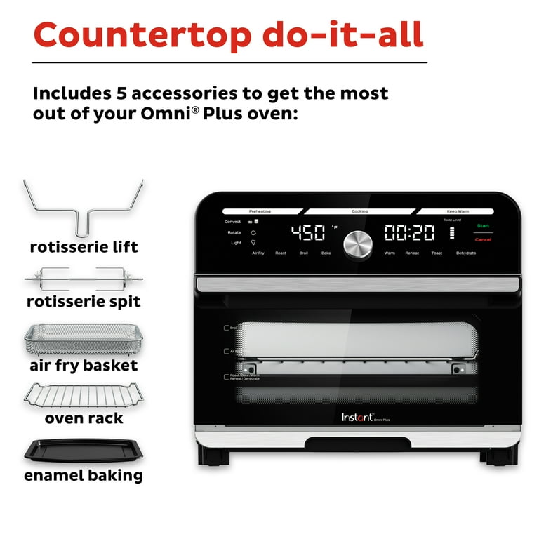 Instant Pot 15.7 x 16.5 x 13.9 in. Omni Stainless Steel Toaster Oven Black
