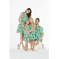 Couple Matching Hawaiian Luau Cruise Outfit Shirt Dress Hibiscus