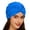 Blue, variant on Soft Stretchy Solid Color Turban Headwrap Women Daily Breathable Cotton Twist Beanie Cap Gray One Size(Red)