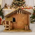 thumbnail image 3 of KUETH Christmas Decorations Manger Scenes for Inside 7 Inch Scale Holy Family Wooden Nativity Stable Desk Decoration Collectable, 3 of 6