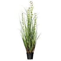 Vickerman 36" Artificial Potted Green Grass and Eucalyptus.