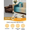 thumbnail image 5 of Turquoise Ombre Couch Cover for Dogs, Modern Yellow Gradient Farmhouse Art Washable Sofa Covers Slipcover for Pets Dogs Futon Cover, Couch Recliner Covers, Oversized Chair Slipcover 71"x91", 5 of 9