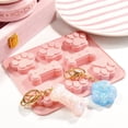 thumbnail image 3 of Paquete de 3 moldes de silicona para cachorro, pata de perro y hueso de perro, moldes de silicona para hornear chocolate, dulces, gelatina, cubitos de hielo y golosinas para perros, 3 of 5