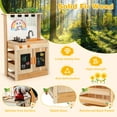 thumbnail image 6 of Costway Mud Kitchen for Kids with Planting Pots Stovetops Removable Sink Acrylic Panel, 6 of 10