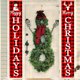 thumbnail image 2 of Bearachild 1 par de carteles navideños, letrero de porche de Navidad, cartel de puerta de Navidad de tela Oxford, decoración de fiesta para colgar en la Kits de decoración para fiestas j Bearachild HA000240-07B, 2 of 6